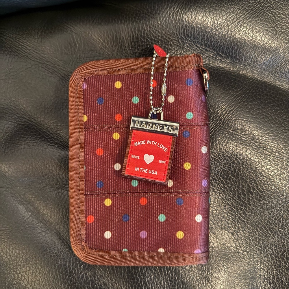 Harveys Multicolor Polka Dot Sundae brown FSW Wallet